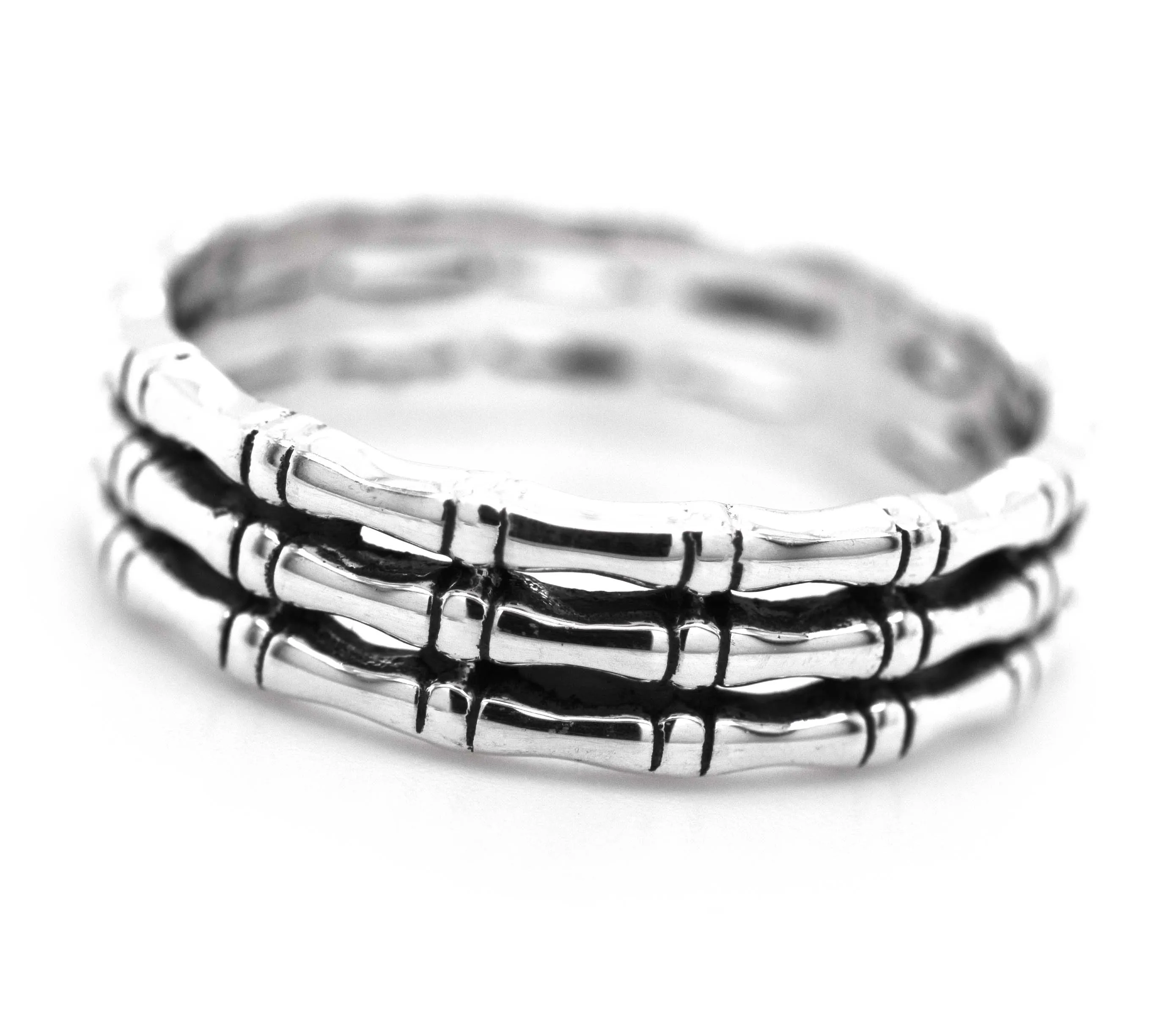 Triple Bamboo Band Ring