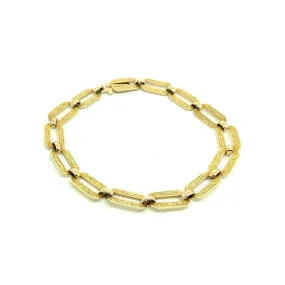 Vintage 1940s 9ct Gold Chain Bracelet