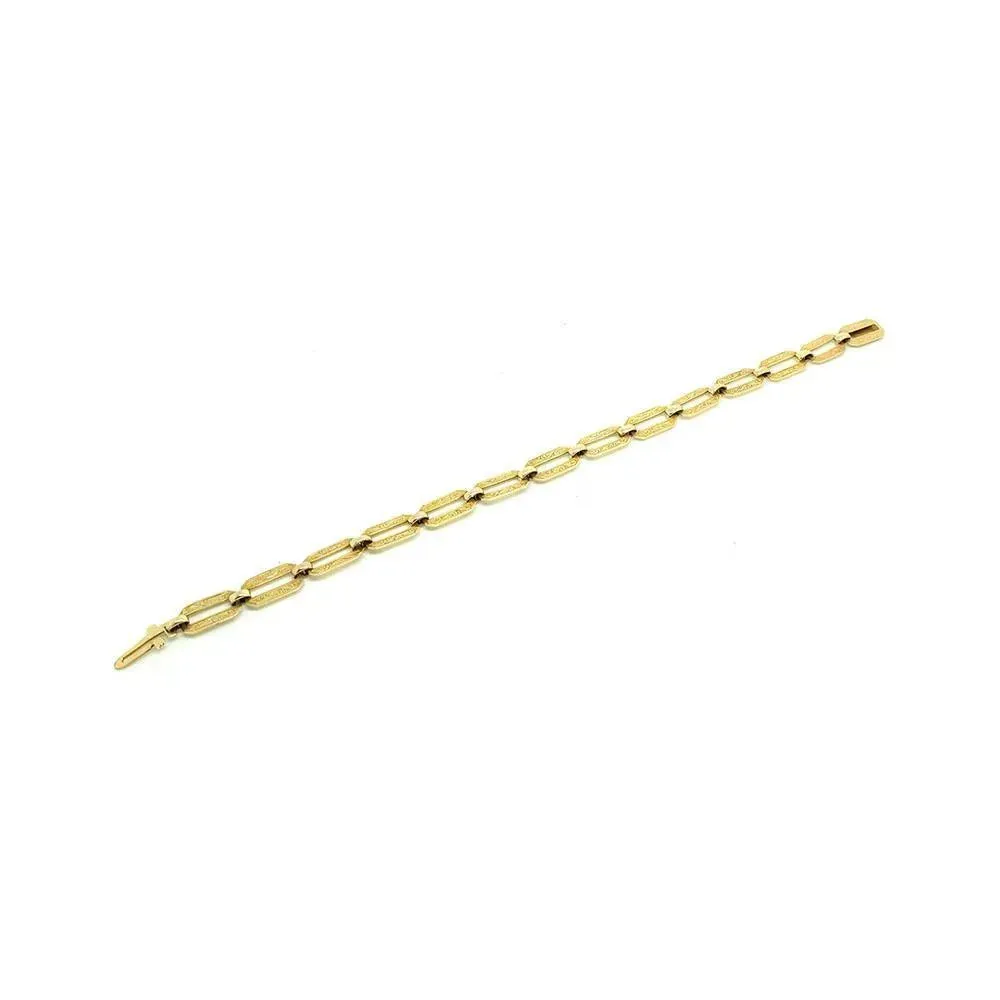 Vintage 1940s 9ct Gold Chain Bracelet