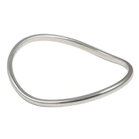 Wavy Solid Sterling Silver Bangle