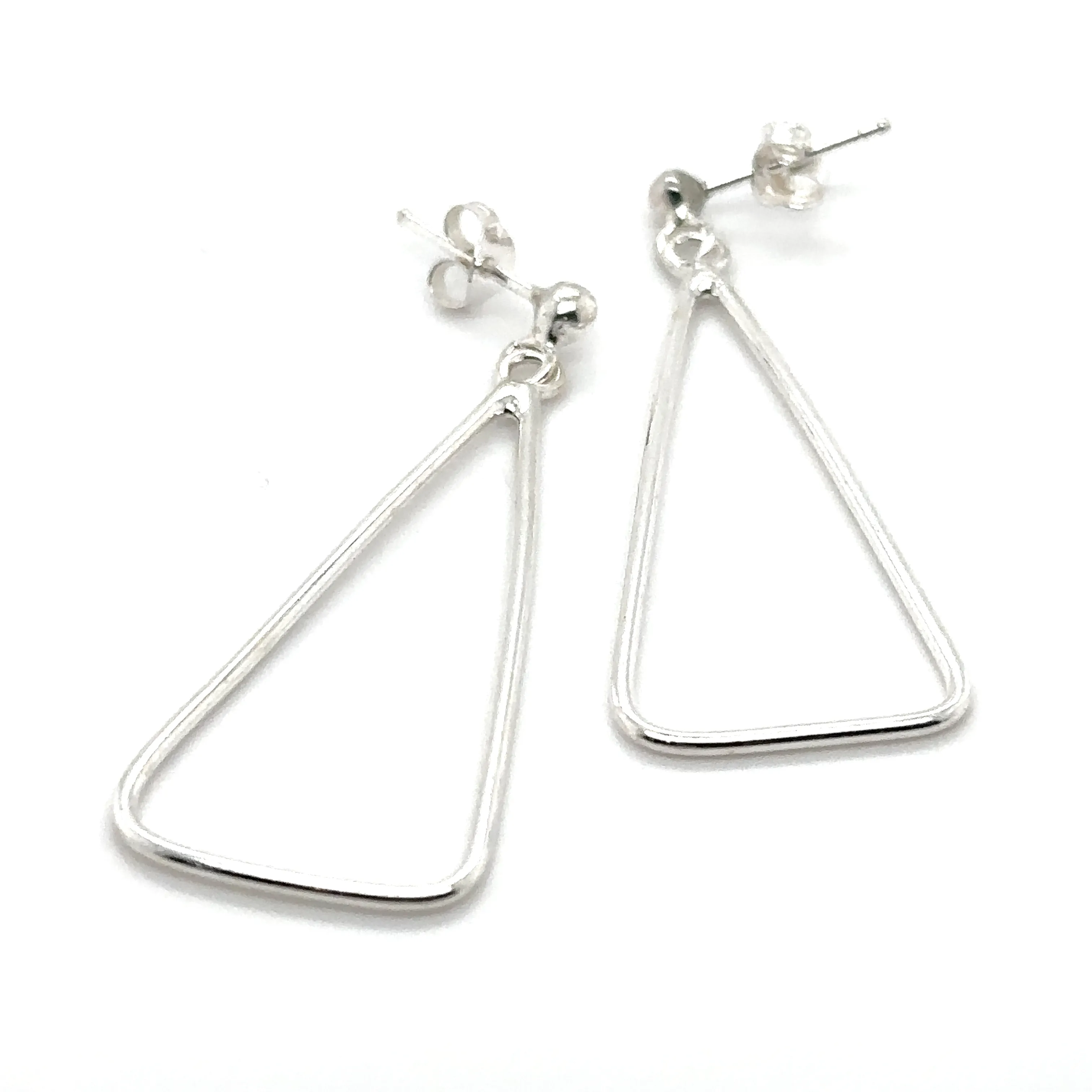 Wire Triangle Earrings