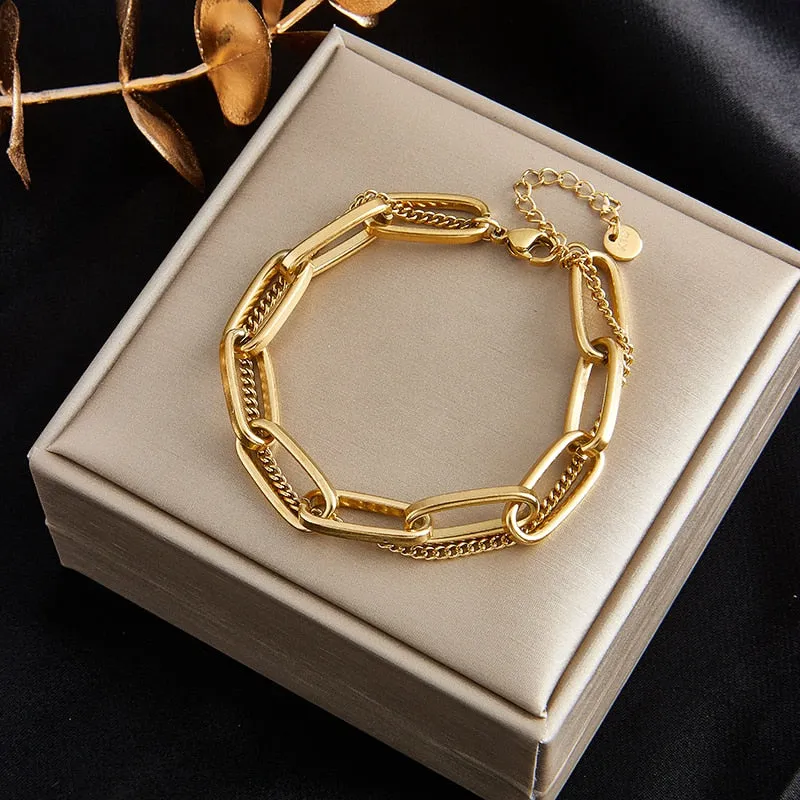 Women Exquisite Gold Color Bracelet